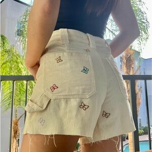 SOLD ON DEPOP🦋 PacSun - Butterfly Corduroy Cutoff Shorts